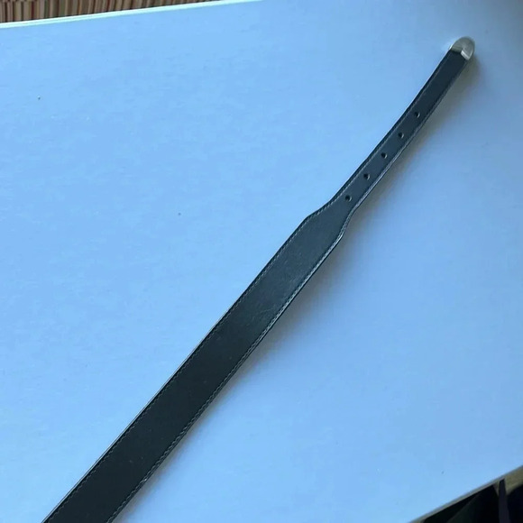 NWT BANANA REPUBLIC women’s black leather Western style belt size medium - Picture 4 of 7